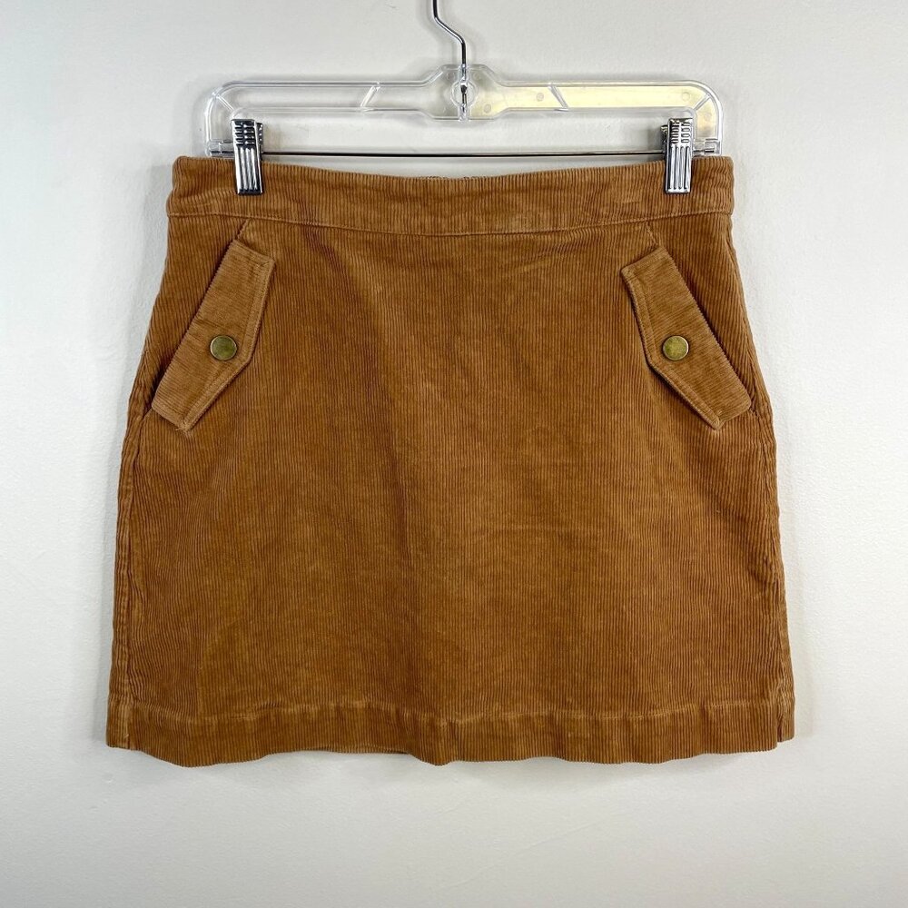 Copper Key Academia Preppy Corduroy Mini Skirt Size L Neutral Western‎ Boho